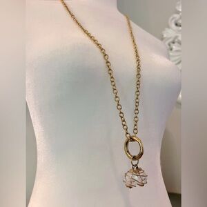 Gold Statement Bauble Necklace